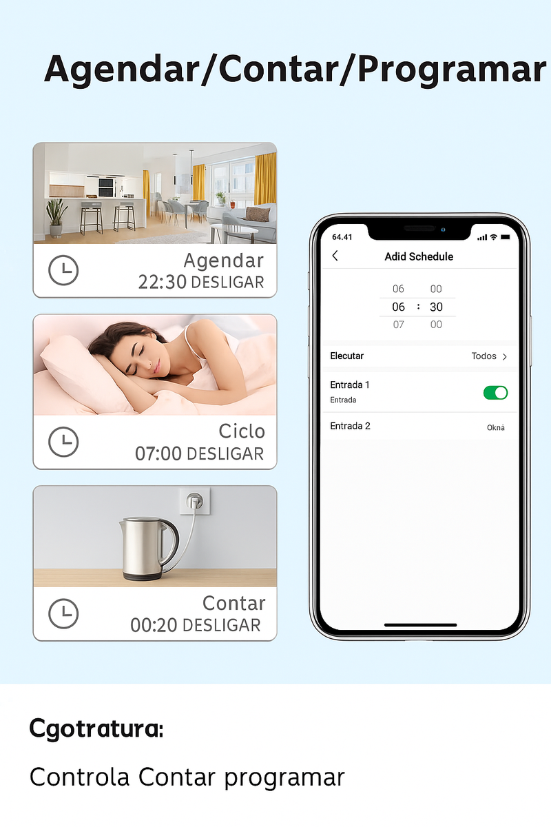 Tomada Inteligente ZigBee (EU) | 16A / 20A  Controle por Voz, Monitoramento de Energia e Automação via Alexa / Google Home