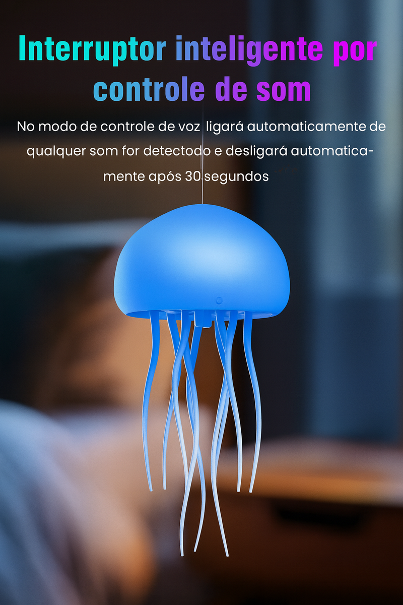 Luminária de cabeceira LED Nihgt Light controle de voz, gradiente e rotatória, fofa decorativa