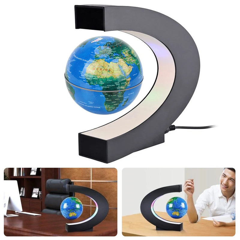 Globo de Levitação Magnética Flutuante LED Mapa Mundi Lâmpada Eletrônica Antigravidade Novidade Bola de Luz Decoração de Casa Presentes de Aniversário