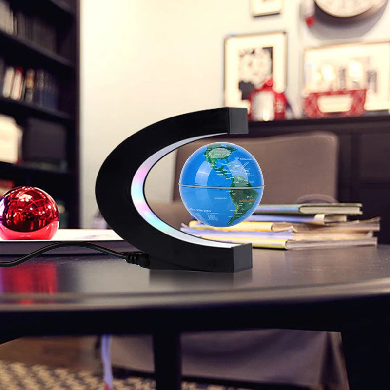 Globo de Levitação Magnética Flutuante LED Mapa Mundi Lâmpada Eletrônica Antigravidade Novidade Bola de Luz Decoração de Casa Presentes de Aniversário