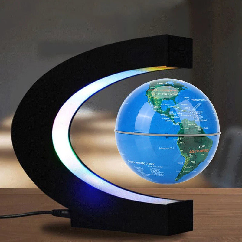 Globo de Levitação Magnética Flutuante LED Mapa Mundi Lâmpada Eletrônica Antigravidade Novidade Bola de Luz Decoração de Casa Presentes de Aniversário