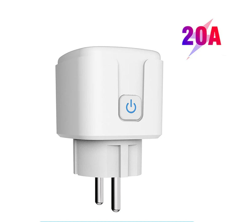 Tomada Inteligente ZigBee (EU) | 16A / 20A  Controle por Voz, Monitoramento de Energia e Automação via Alexa / Google Home