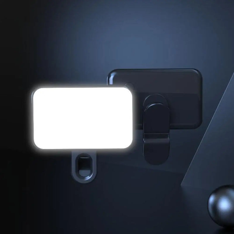 Luz de Selfie LED Portátil com Clipe – 3 Tons de Iluminação para Celular, Notebook e Vídeos