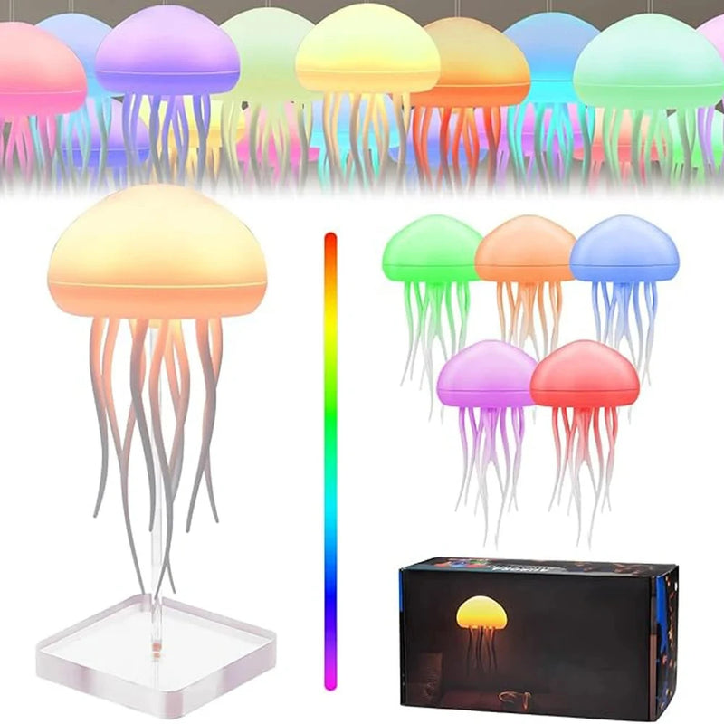 Luminária de cabeceira LED Nihgt Light controle de voz, gradiente e rotatória, fofa decorativa
