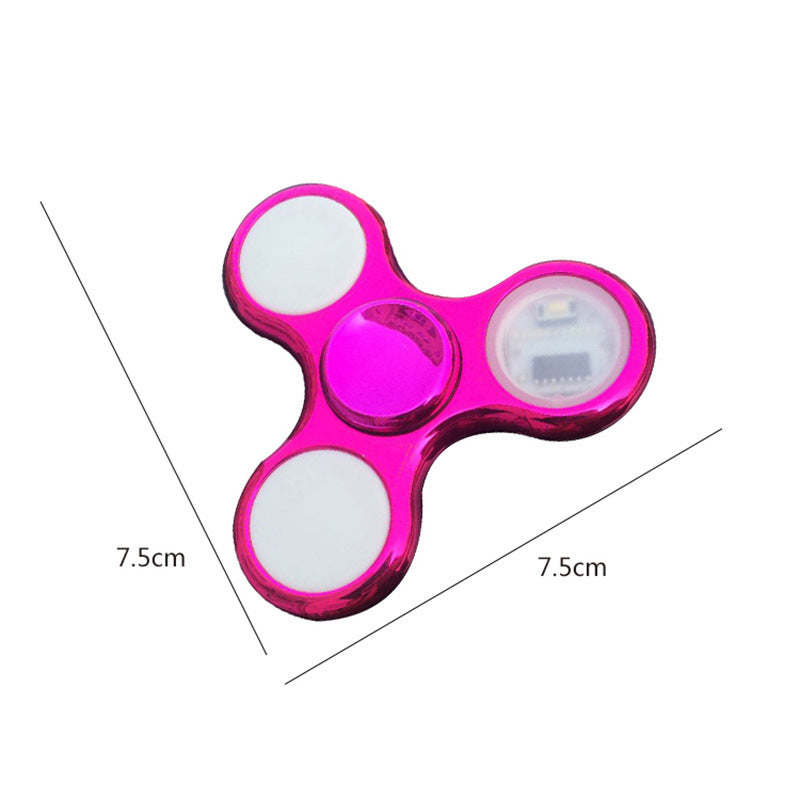 Spinner de Mão com LED Luminoso – Brilha no Escuro, Anti-Estresse e Diversão Garantida
