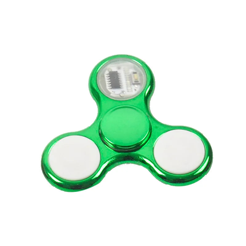 Spinner de Mão com LED Luminoso – Brilha no Escuro, Anti-Estresse e Diversão Garantida