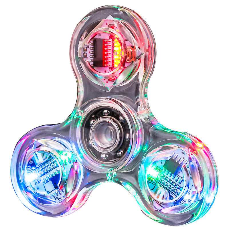 Spinner de Mão com LED Luminoso – Brilha no Escuro, Anti-Estresse e Diversão Garantida